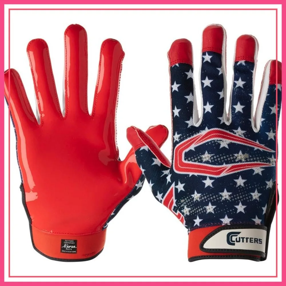 

Football Receiver Gloves for Men, Sticky Grip, L/XL
