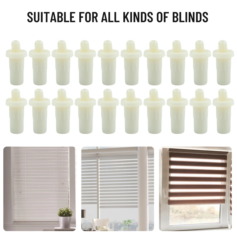 Piezas pasadores de persiana obturador blanco 50 Uds accesorios con resorte para plantación pasadores de persiana Pin de reparación de alta calidad