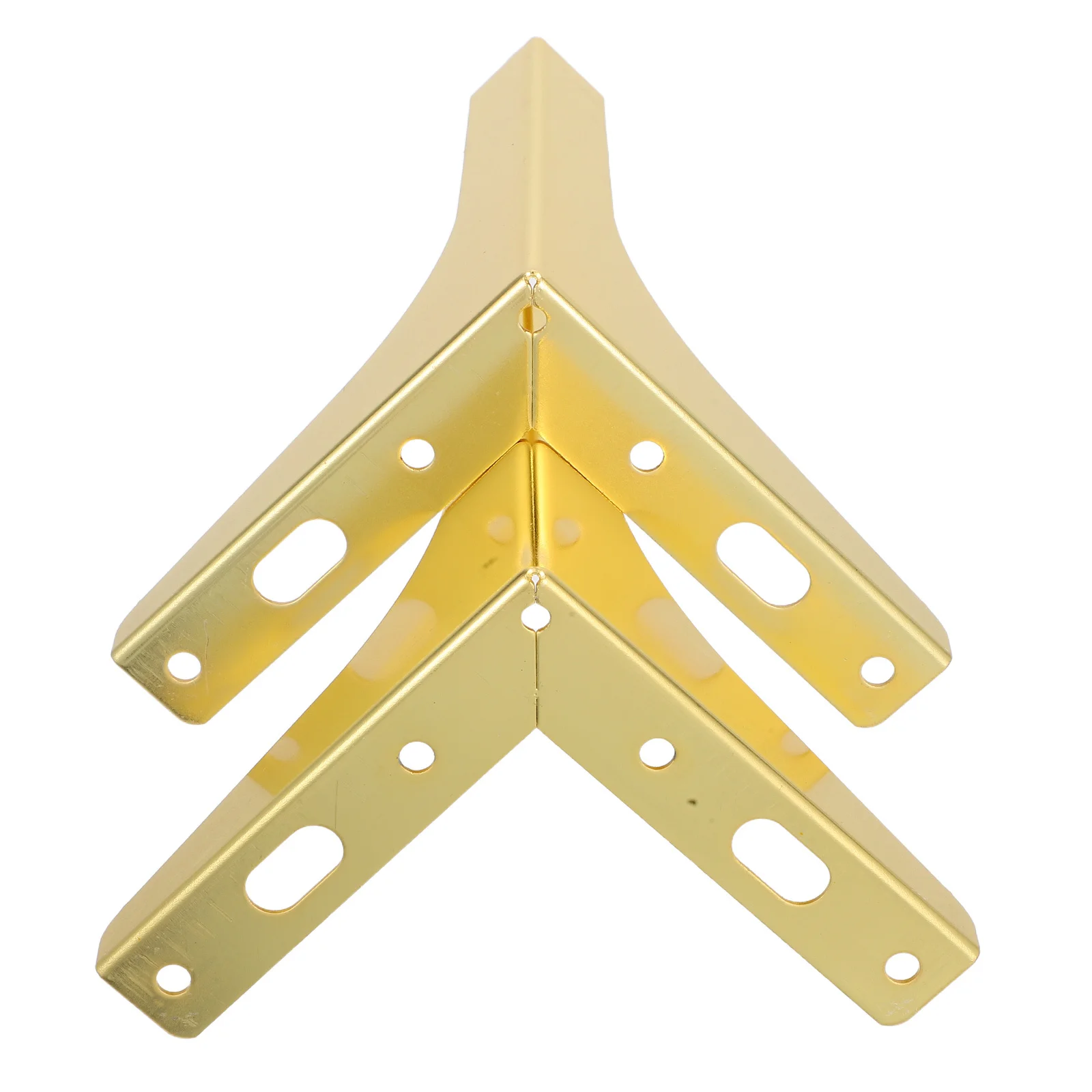 

2Pcs Furniture Hardware Legs Metal Triangle Stable Replacement Feet for Sofa Cabinet Coffee Table Floor Protection