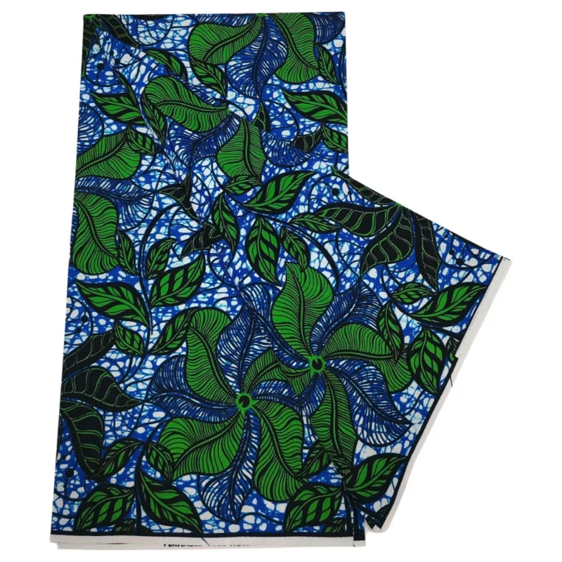 High Quality 6Yards African Nigerian Batik Prints Fabric Ankara Real Soft Fabric Sewing Material 100% Cotton For Women Dresses