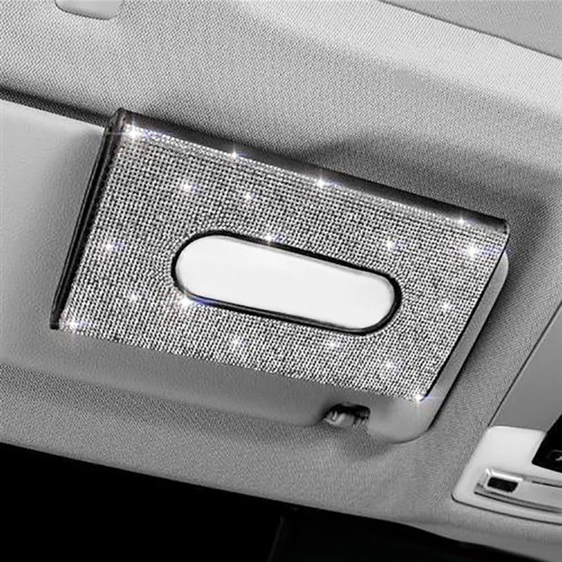 Automotive supplies sun visor paper box car seat back tissue box car hanging sunroof tissue storage box high-end mask box
