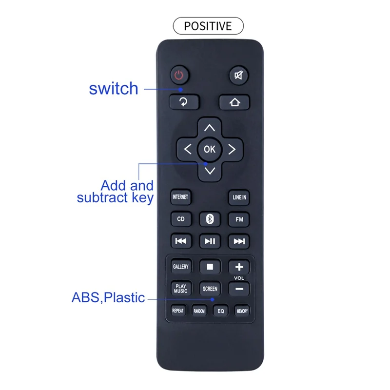 Remote Control RTS7110B RTS7630B Replaced for RCA Home Theater Soundbar RTS739BWS RTS7010B RTS7110B-2 RTS7010B-E1