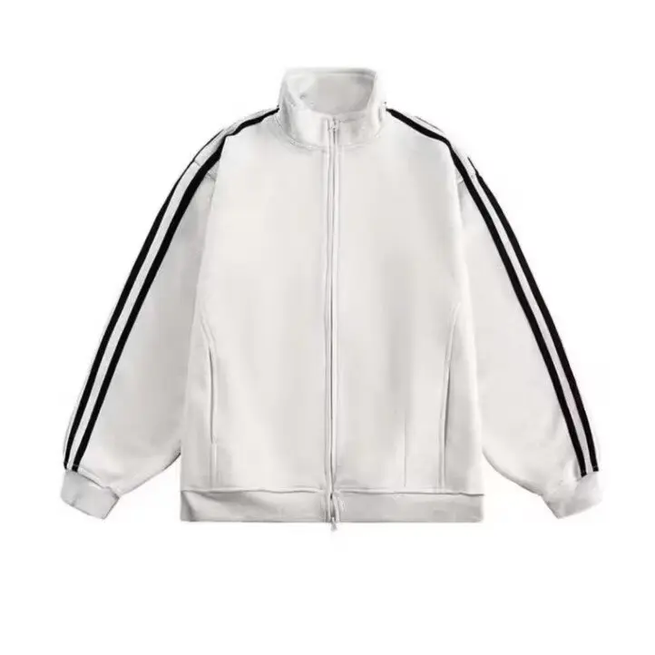 العصرية المحملة المشارب المفتوحة سترة البلوز الرجال الشتاء الأمريكية التباين اللون المشارب Jaet فضفاض زوجين الملابس القطنية