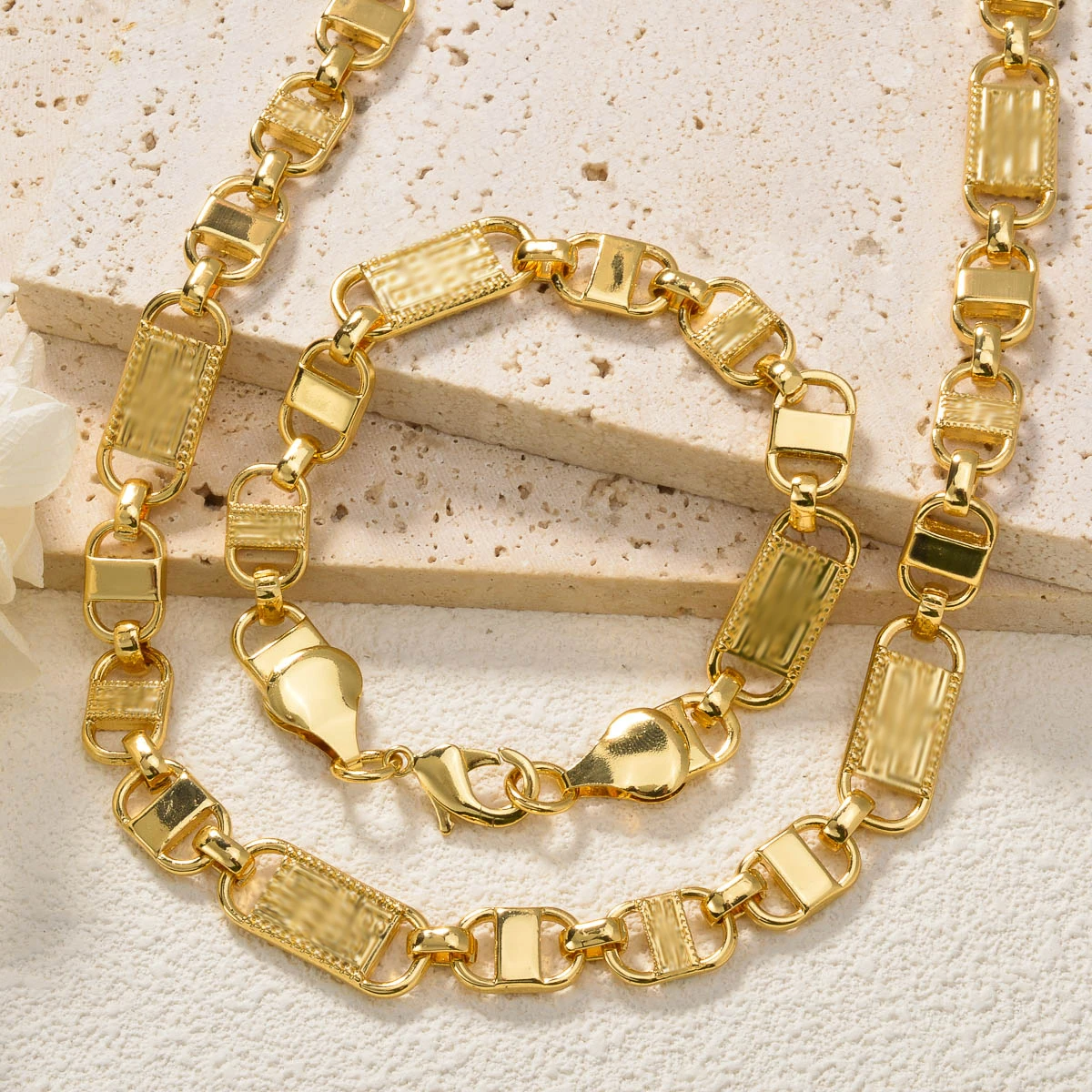 ZEADear 2024 New Jewelry Sets Good Quality Necklace Men Bracelet Women Gold Color Chains Links Female Party Gift for Friends