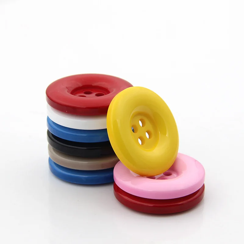 

100pcs Colourful Resin Buttons Plastic Snaps For Clothes Plastic Snap Button Decorative Buttons For Tailor Sewing Accessories