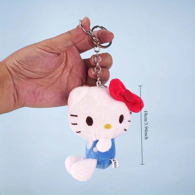 (Authorized) Sanrio Cute Hello Kitty Plush Pendant Fashion Melody Bag Pendant Kuromi Keychain Yugui Dog Backpack Pendant Suitabl - view 4