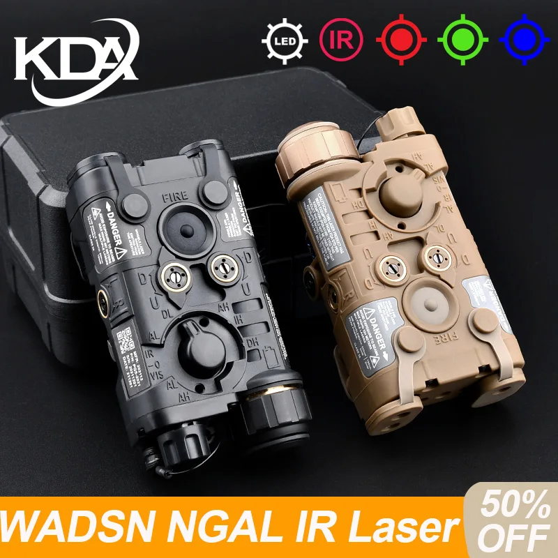 

WADSN NGAL UHP Red Green IR Powerful laser Pointer Red Dot Blue Laser Sight Hunting Scout Weapon M300 M600 Flishlight LED Strobe