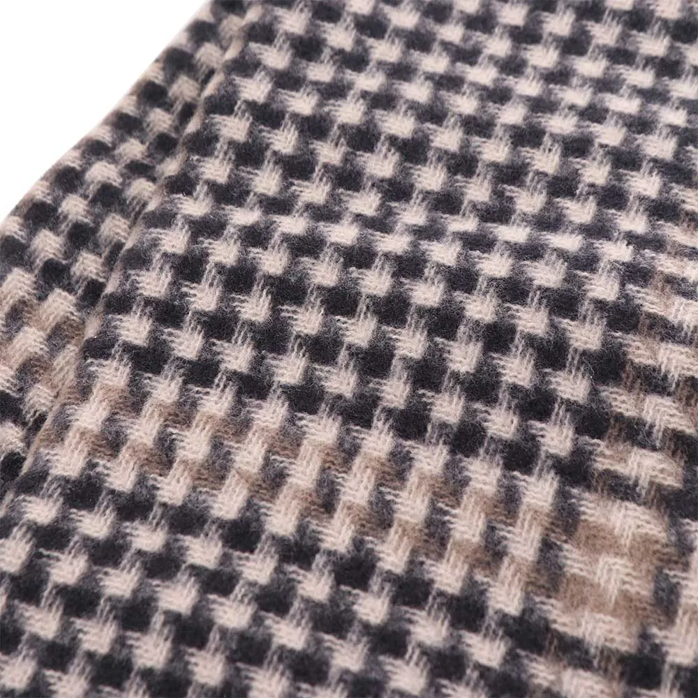 Fashion Korean Men's Plaid Scarf Casual Long Winter Plaid Scarf Warm Thicken Checkered Scarf Males