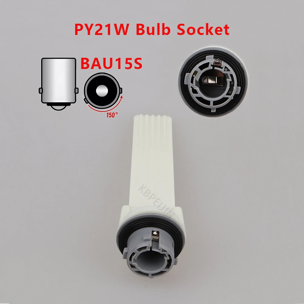 1Pcs For Hyundai IX35 K5 Car Turn Signal Lights Lamp Holder BAU15S PY21W Bulb Socket Accessories