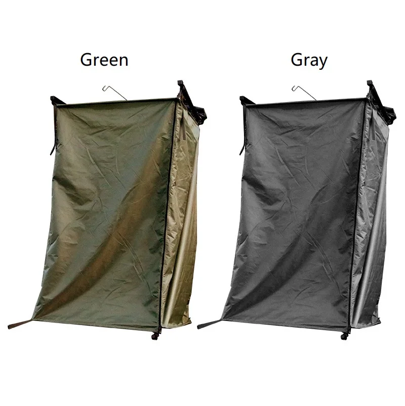 

Outdoor Camping Portable Car Side Roof Top Shower Tent 420D Oxford Waterproof Aluminum Pole Canvas Automatic 2-Person Single