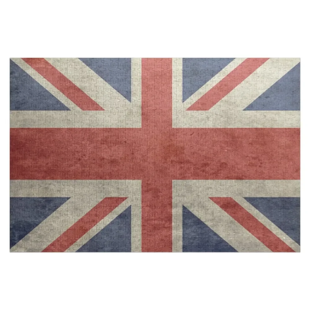 Union Jack Bedspread Jigsaw Puzzle Personalized Name Woods For Adults Children Puzzle