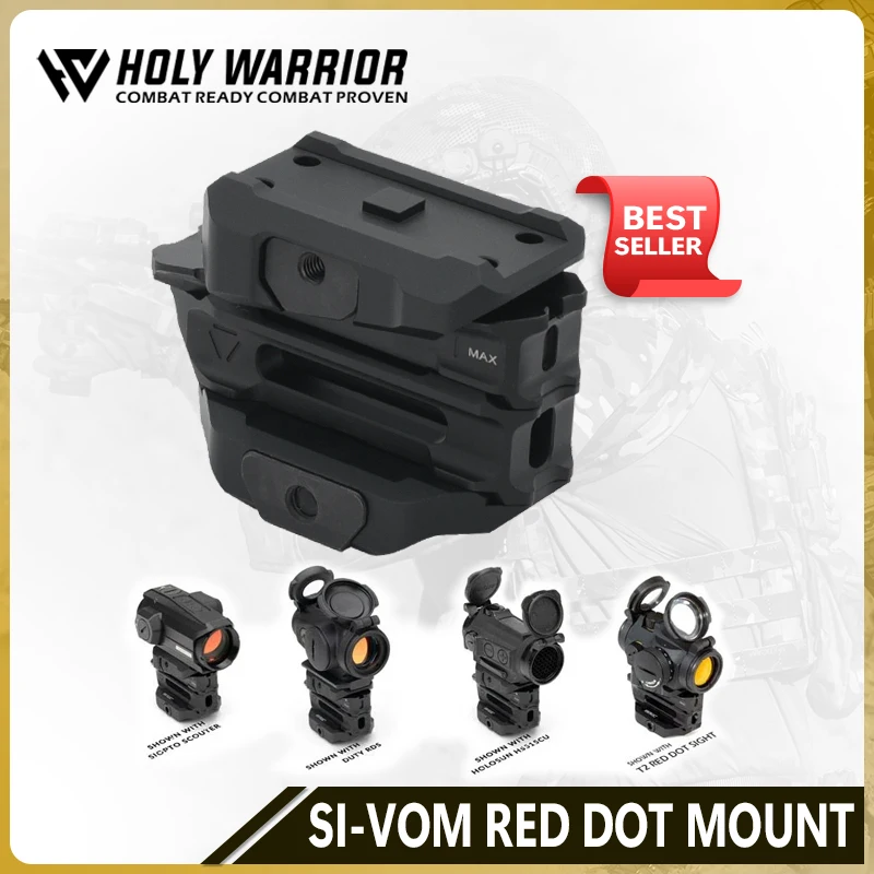 

Holy Warrior SI Variable Optic Mount with Original Footprint For AP 1X22mm Red Dot Sight 1/3 co-witness to a maximum of 1.93