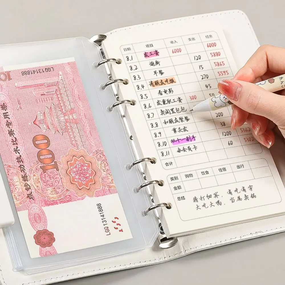 Capybara Envelopes Money Saving Challeng Large Capacity With Password Lock Envelope Challenge Binder Waterproof Reusable