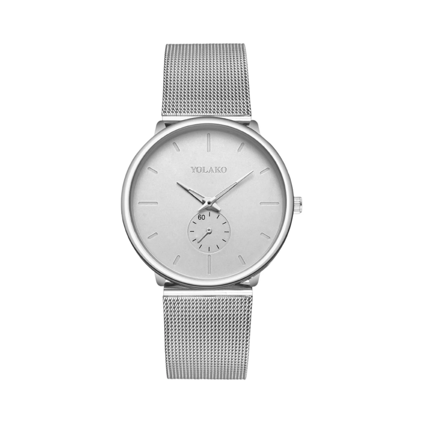 Fashion Men's Minimalism Quartz Wristwatch Casual Stainless Steel Mesh Watches Simple Business Quartz Relogio Masculino