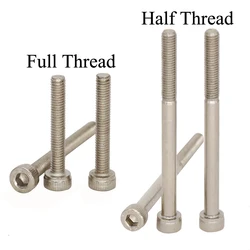M3 M3*45 M3x45 M3*50 M3x50 12.9 Grade Nickel Plated Carbon Steel DIN912 Half Thread Cap Cup Allen Head Bolt Socket Hexagon Screw