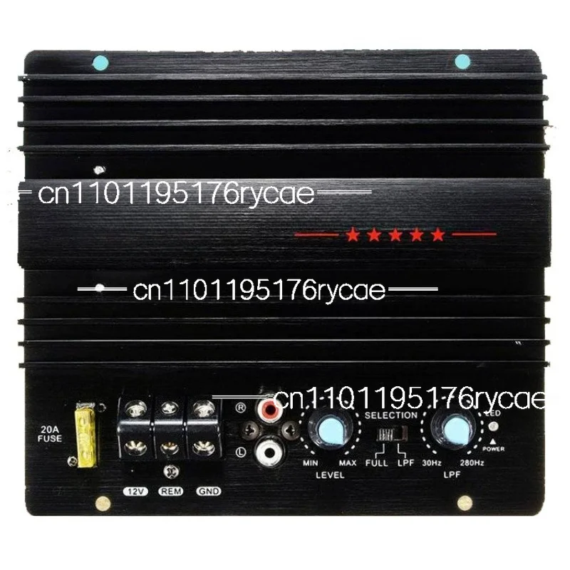 Automotive Amplifier Module 12V 600W Car Audio Amplifier Powerful Bass Subwoofer Amplifier Board Player