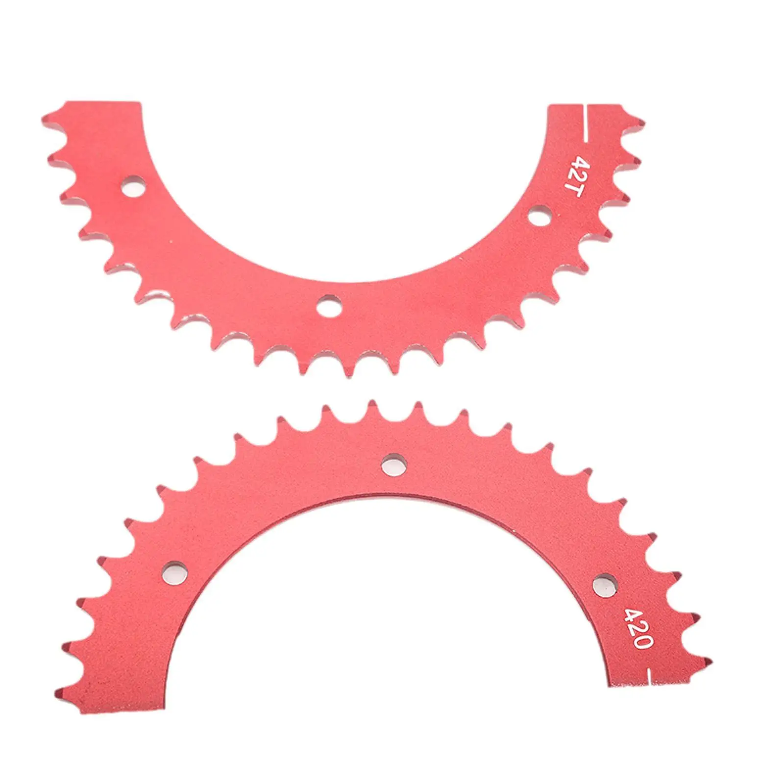 High Strength Aluminum Split Sprocket 42T Mini Bike Rear Sprocket Universal Chain Gear for Predator 420cc Go Kart
