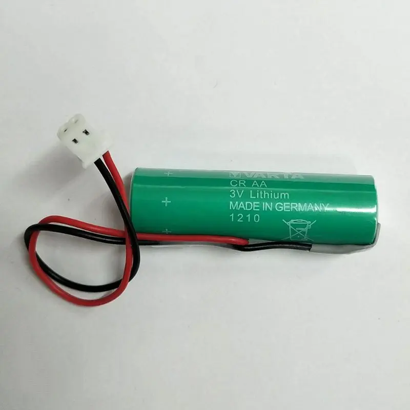 

2pcs/lot CR-AA 14500 3V PLC Industrial Control Lithium Battery With Plug Accessories Parts