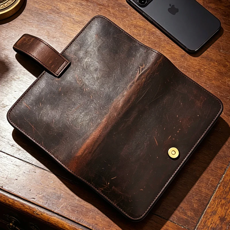 custodia-per-telefono-doppia-in-pelle-crazy-horse-con-slot-multipli-per-carte-d'identita-e-di-credito-ultra-sottile-e-portatile