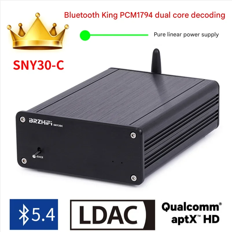 Decodificador de doble núcleo SNY30C Bluetooth King PCM1794A, fuente de alimentación lineal Bluetooth 5.4 LDAC