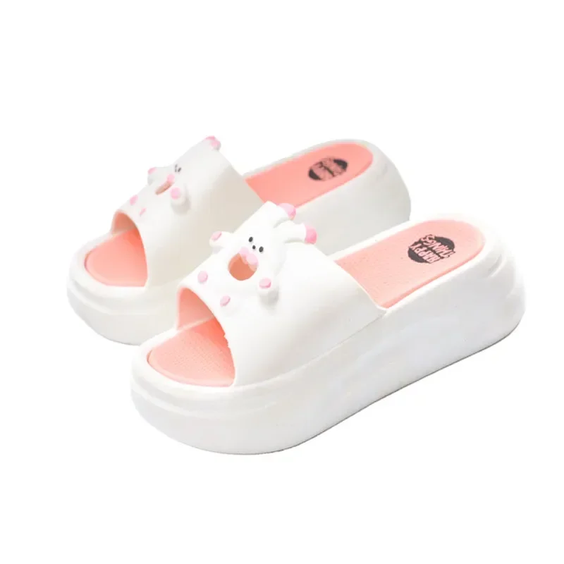 New Fashion Slippers Women Thick Platform Sandals Soft Sole Non-Slip Home Floor Slides Woman Summer Flip Flops Beach Shoes