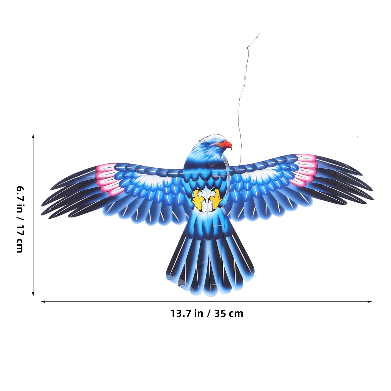 Fishing Rod Kite Lightweight Easy to Fly Outdoor Toy Kids Activities Portable Fun Vivid Eagle Design Plastic Material