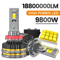 9800W 18800000LM Canbus H4 H7 H1 LED H8 H9 H11 9005 9006 9012 HB3 HB4 faro LED para coche lámpara antiniebla bombillas LED 6000K 12V/24V