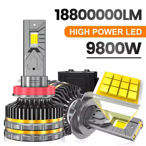 9800W 18800000LM Canbus H4 H7 H1 LED H8 H9 H11 9005 9006 9012 HB3 HB4 Car LED Headlight Auto Fog Lamp LED Bulbs 6000K 12V/24V