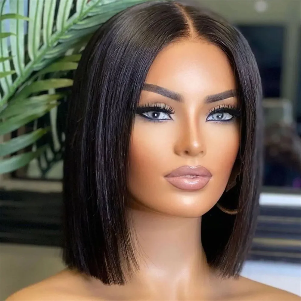 Straight Bob Wig Lace Front Human Hair Wigs For Women HD Transparent 13x6 13x4 Lace Frontal Wig Human Hair