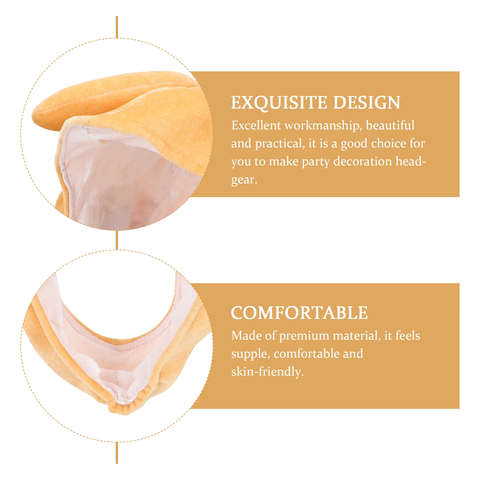 

Chicken Leg Hat Drumstick Design Costume For Party Carnival Cosplay Festival Performance Photo Booth Props