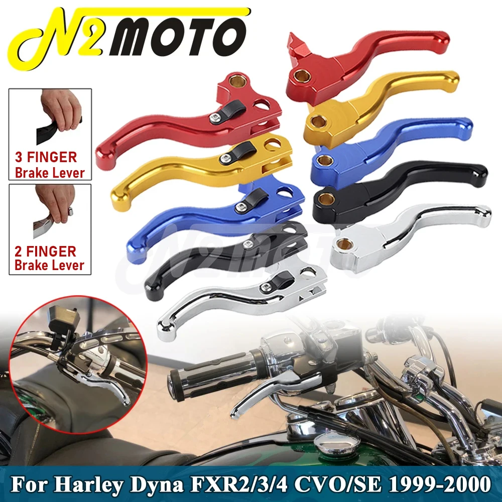 Motorcycle Brake Clutch Lever For Harley Dyna FXR2/3/4 CVO/SE 1999-2000 Accessories 2-Finger Clutch Lever 3-Fingers Brake Levers