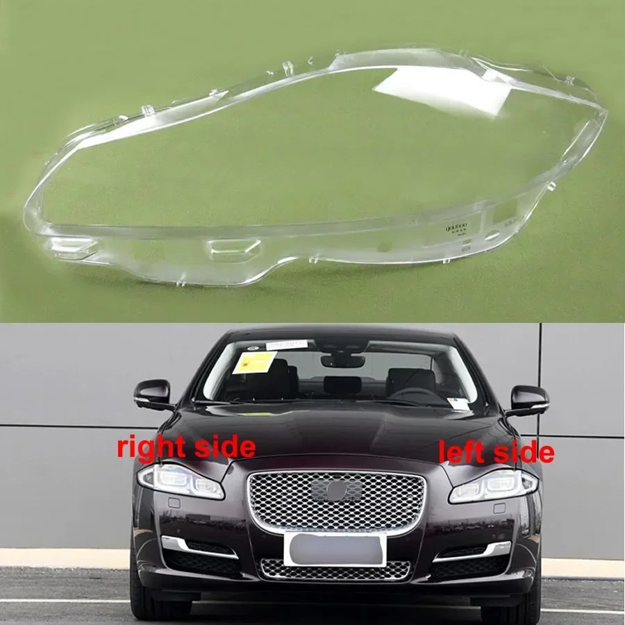 

For Jaguar XJ XJL 2010 2011 2012-2018 Headlamp Housing Transparent Mask Cover Headlight Shell Plexiglass Replace Original Lens