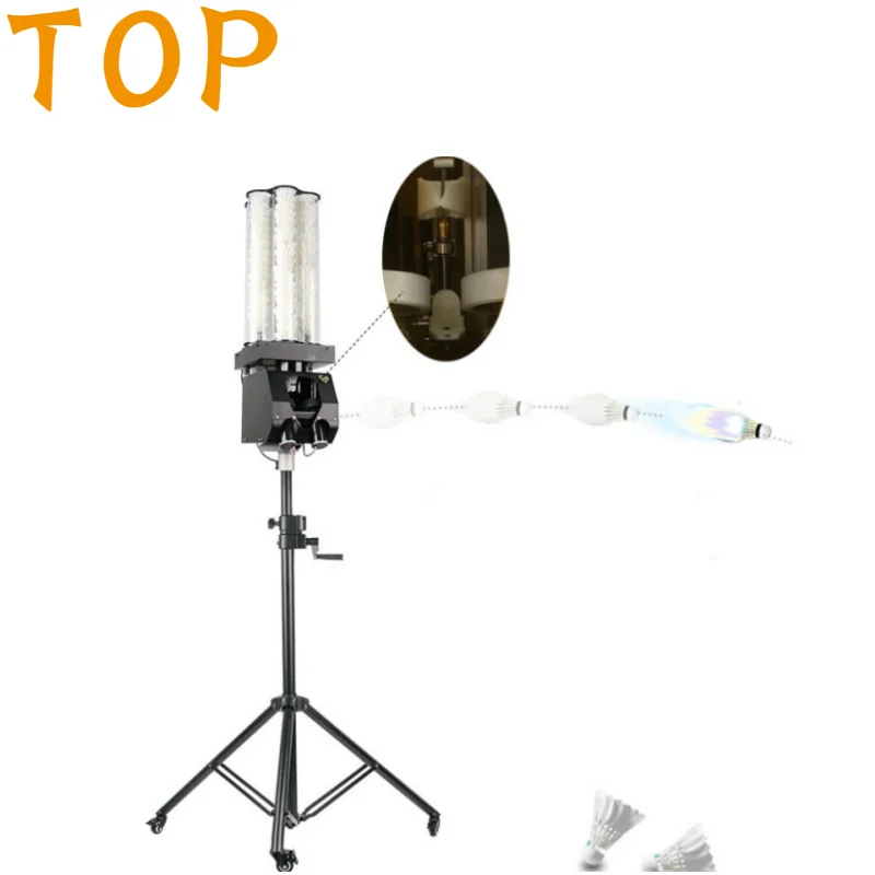 Servidor automático de peteca de badminton, programação de controle remoto, servidor de treinamento de badminton, máquina de alimentação de badminton