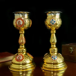 HTISOK Orthodox Church Holy Grail Catholic Mass Cup Religion Holy Sacrament Jesus Cup Church Ritual Liturgy Christian Chalice