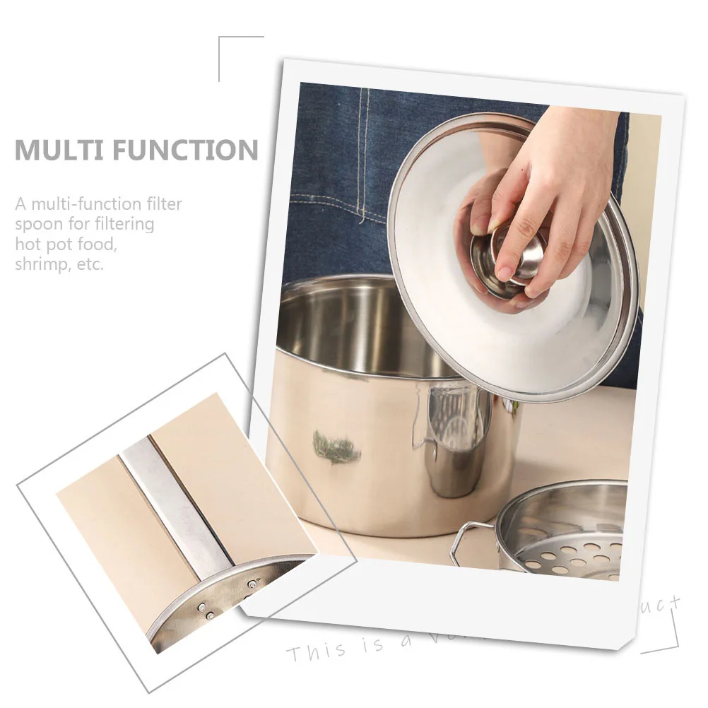 

Cool Stainless Steel Mesh Ladle Spoon For Hot Large Hole Filter Pot Cooking Kitchen Cool Shrimp Making Tool Tools