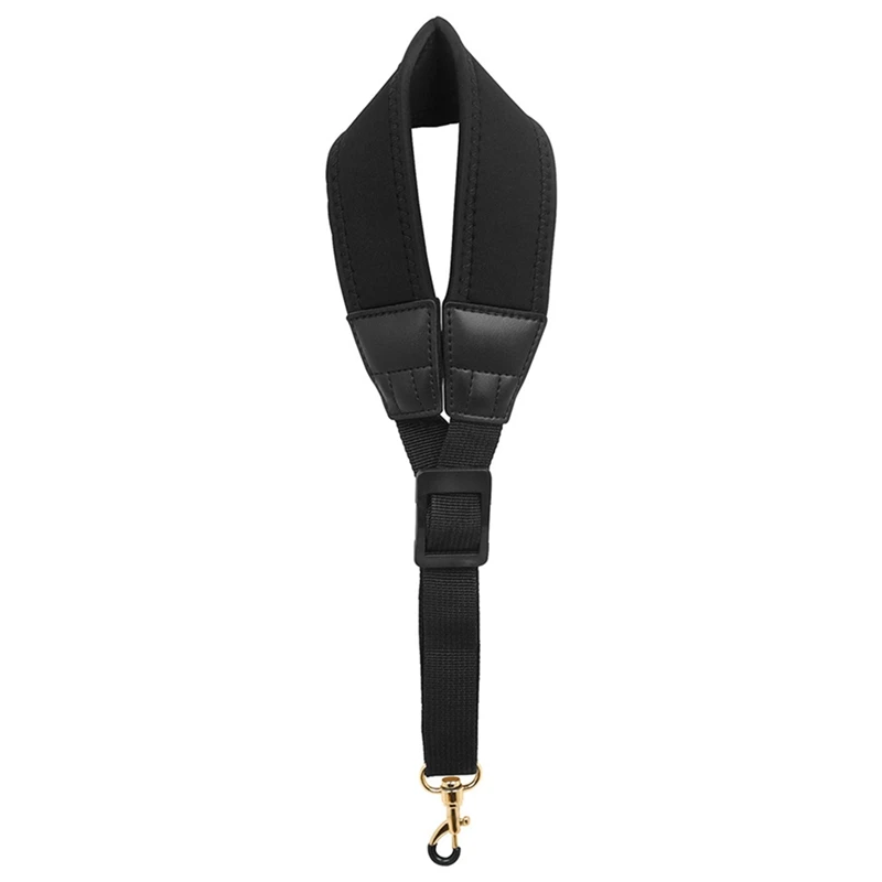 Saxophone Strap Adjustable Single Shoulder Neck Strap Playing Labor-Saving Shoulder Strap,Black Easy To Use