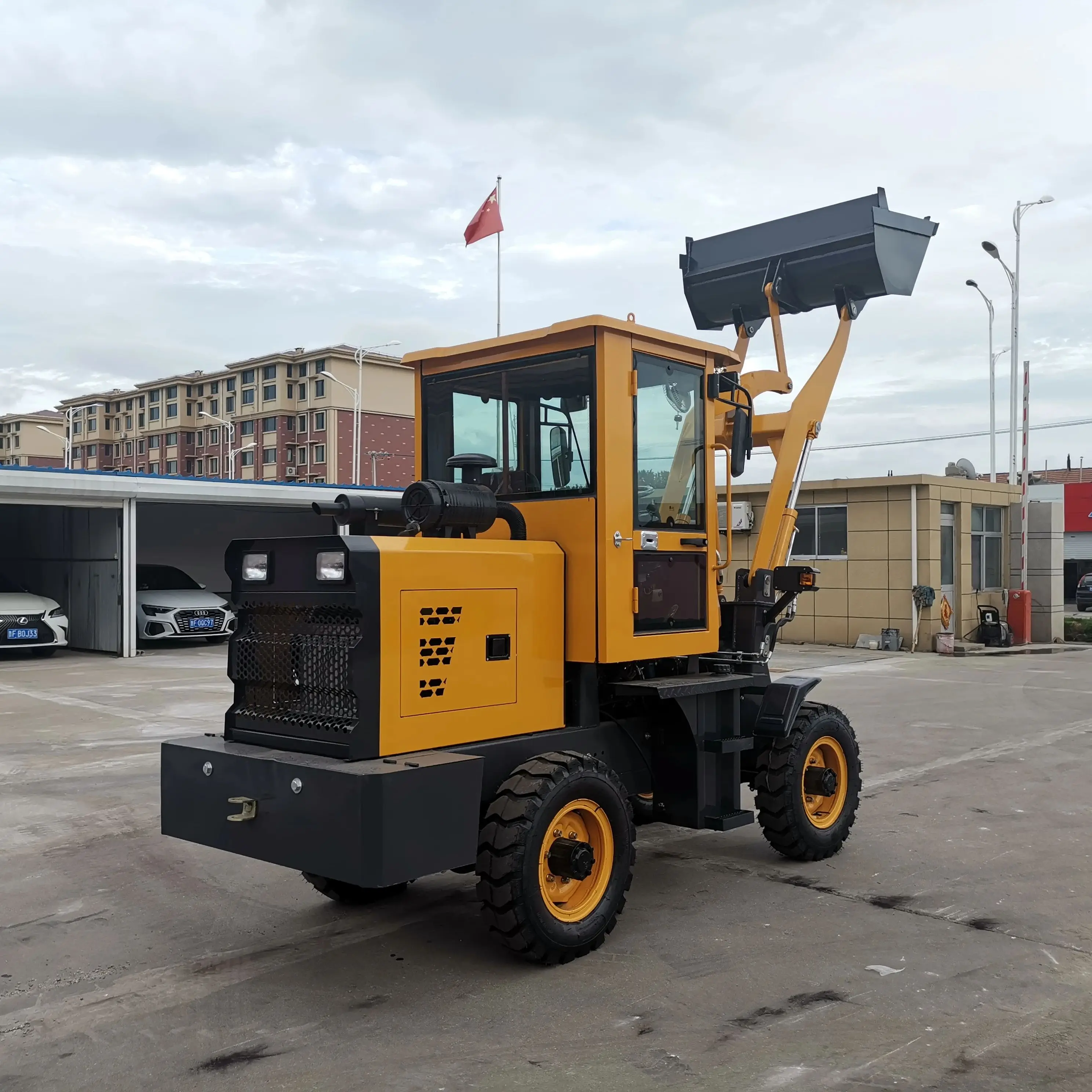 Chargeuse sur pneus chinoise 2t 2.5t 3t1.5 tonnes, petit chargeur à bras télescopique articulé, micro chargeuse sur pneus de grande capacité