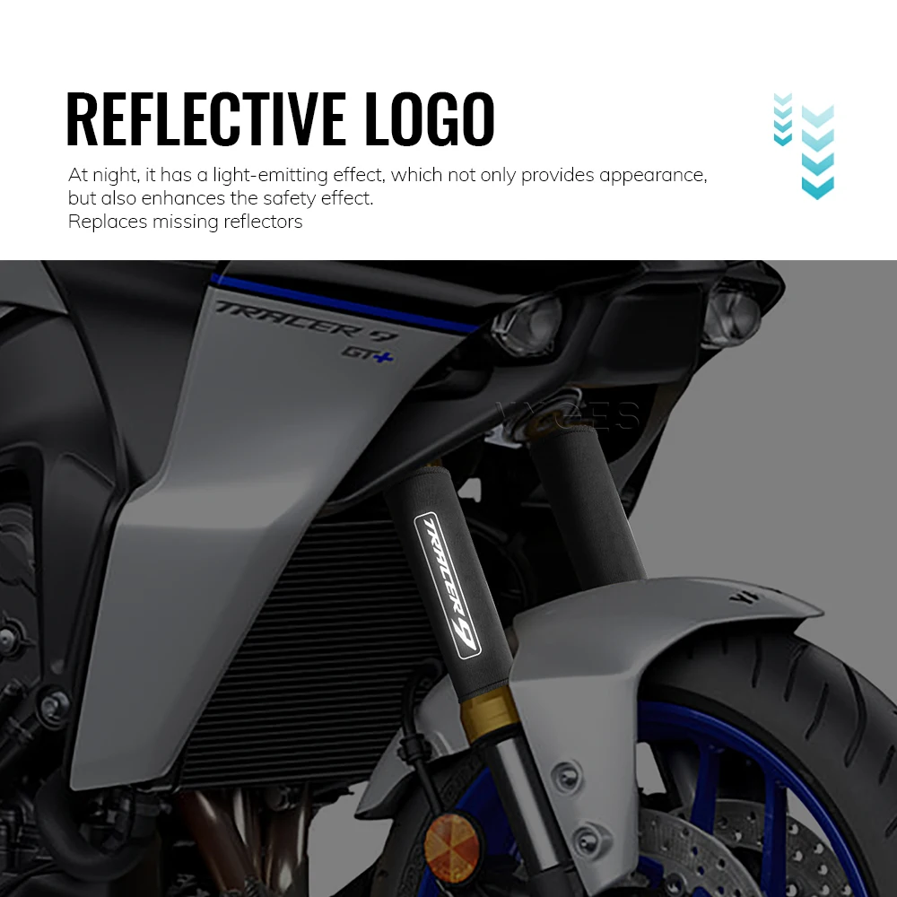 Motorcycle Front Fork Protection Cover For Yamaha Tracer 9 900 GT Tracer9 Shock Absorber Dust Protector Stretch Fabrics Sleeve