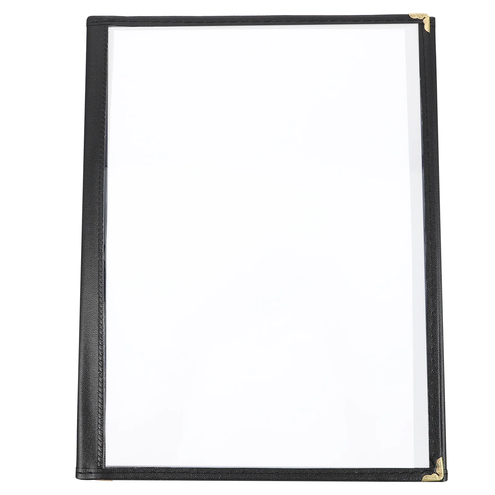 

1Pcs PVC Menu Cover Book A4 Size Flexible Non-Shattering Menu Folder for Restaurant Hotel Pub Noshery Space Saving Design