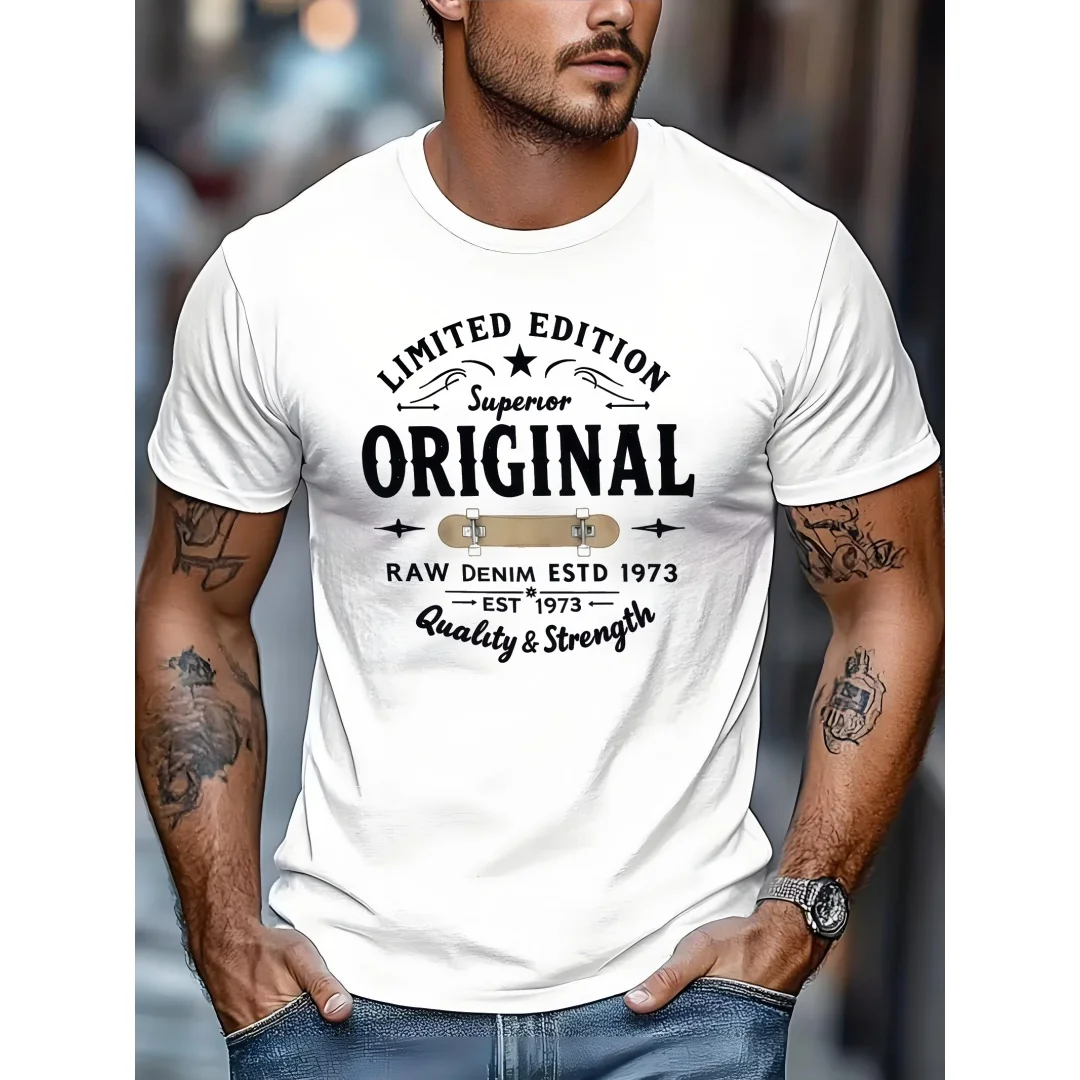 

Мужская футболка с принтом в стиле американского ретро-скейтбординга, доступна в нескольких цветах, летняя, в уличном стиле, с круглым вырезом и короткими рукавами.