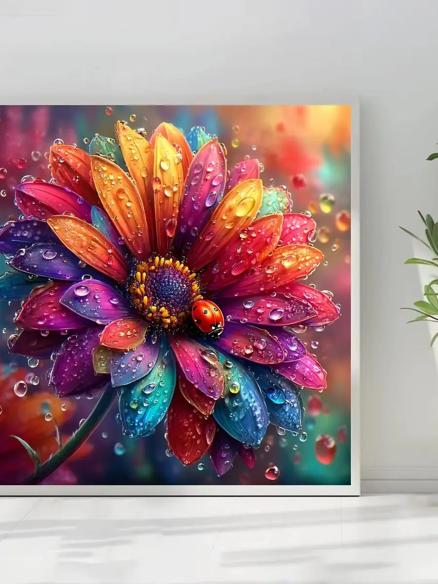 1 Stück 50x50 cm/19,69 Zoll, 11CT/14CT Kreuzstich-Set, DIY-Valentinstagsgeschenk, Stickerei-Set für Feste, Tiermotiv – Detail 1