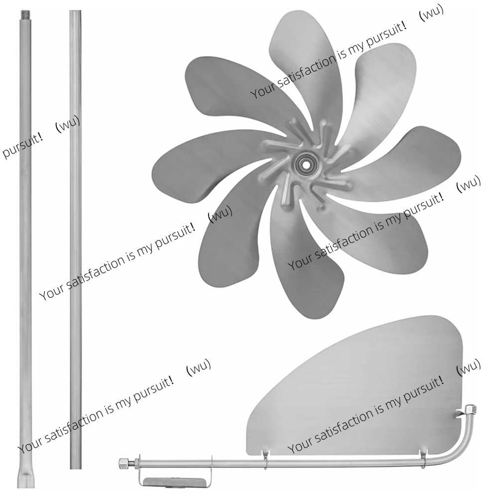 Stainless Steel Metal Windmill New Removable Corrosion Resistance Wind Spinner Waterproof Rotating Decorative Windmill Lawn