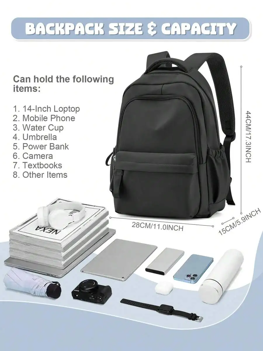Cute Backpack Suitable For Teenage Girls, Middle School Students, College Students - Compact, Classic, Casual Outdoor Daily Use