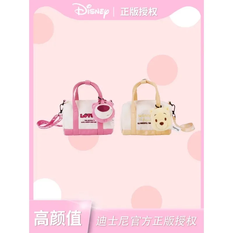 

MINISO Disney Stitch Холст Милый мультфильм Панама Повседневная большая сумка Портативная сумка в стиле аниме Mochila Bolsos De Mujer Сумка