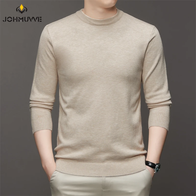 7 Colour Men\'s High Neck Long Sleeved Solid Color Sweater Soft Warm and Comfortable Top with a Base