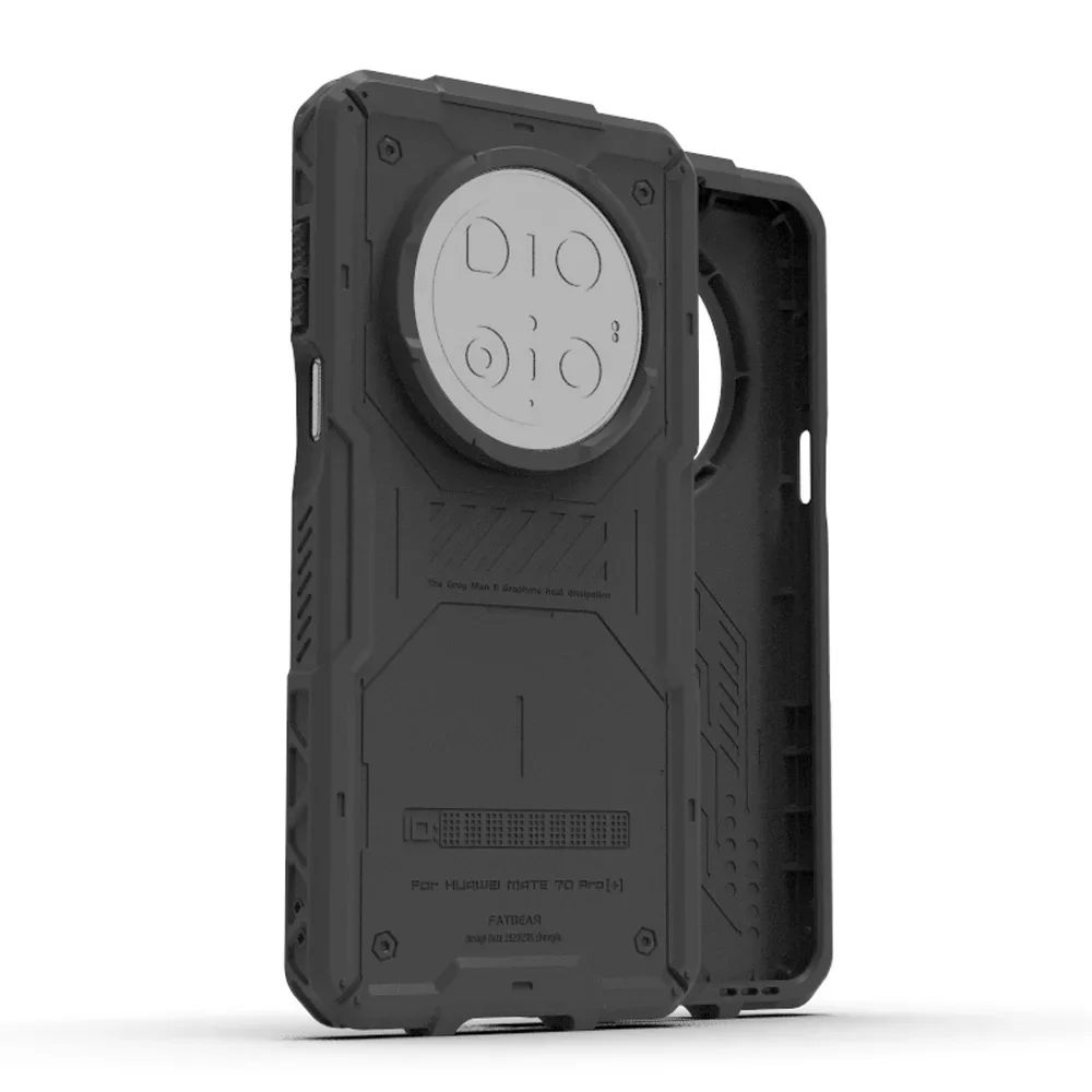 

FATBEAR Rugged Shockproof Armor Protective Shield Case Cover Holder for HUAWEI Mate 70 Pro Plus Graphene Heat Dissipation