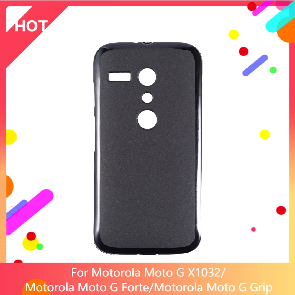 Funda trasera para Moto G X1032, carcasa mate de silicona suave TPU para Motorola Moto G Forte, Motorola Moto G Grip, funda de teléfono delgada a prueba de golpes