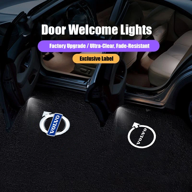 

Светодиодные HD-лампы для дверей автомобиля с логотипом приветственного света для Volvo Xc60 Xc90 V40 V60 S60 V50 V90 S80 C40 XC40 V70 XC70 C30 C70 Rdesign