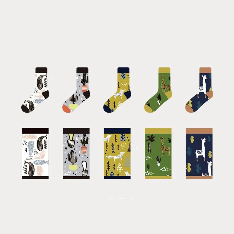 NEW Men Socks High Quality Brand Socks Men Cotton 5 pairs/lot Creativity Socks Funny calcetines