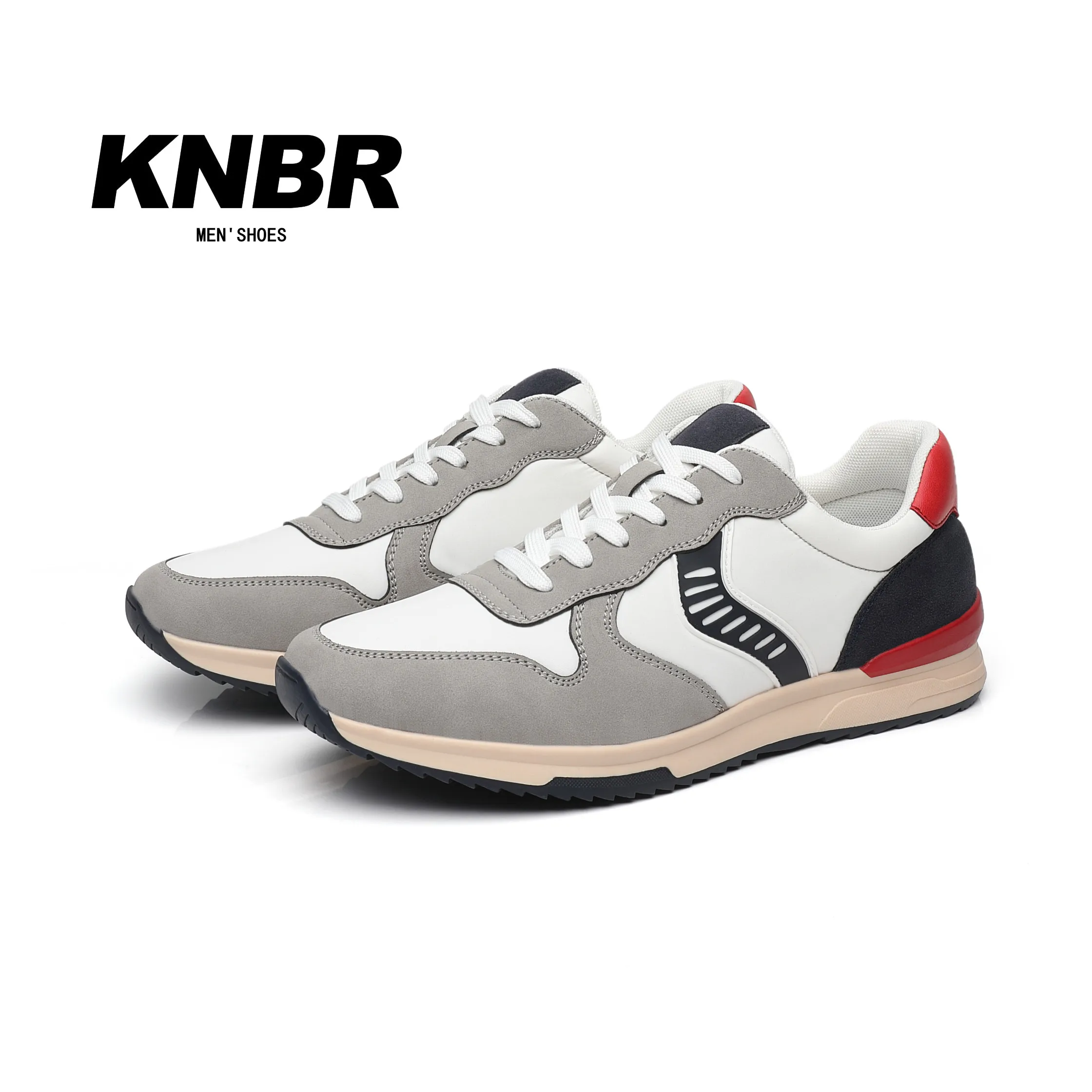 

KNBR Casual Sneakers 2024 Men Trainers Leather Comfy Shoes for Walking Hiking Jogging Sport Men Trainers Men Shoes